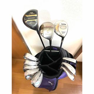 ミズノ(MIZUNO)のかわいい色！初心者に！レディースゴルフクラブ11本セット　プーマキャディバッグ付(クラブ)