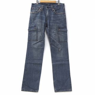 リーバイス(Levi's)のリーバイス Levi's 708-00 パープルステッチ カーゴ デニムパンツ(デニム/ジーンズ)