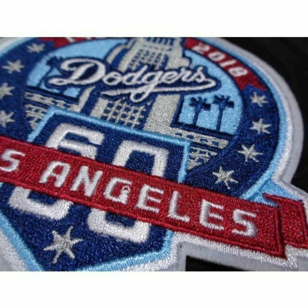 LA空赤球場MLBロサンゼルス・ドジャース60周年Dodgers刺繍ワッペン激渋 スポーツ/アウトドアの野球(応援グッズ)の商品写真