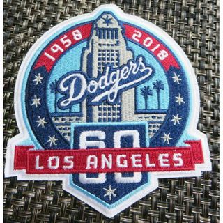 LA空赤球場MLBロサンゼルス・ドジャース60周年Dodgers刺繍ワッペン激渋(応援グッズ)