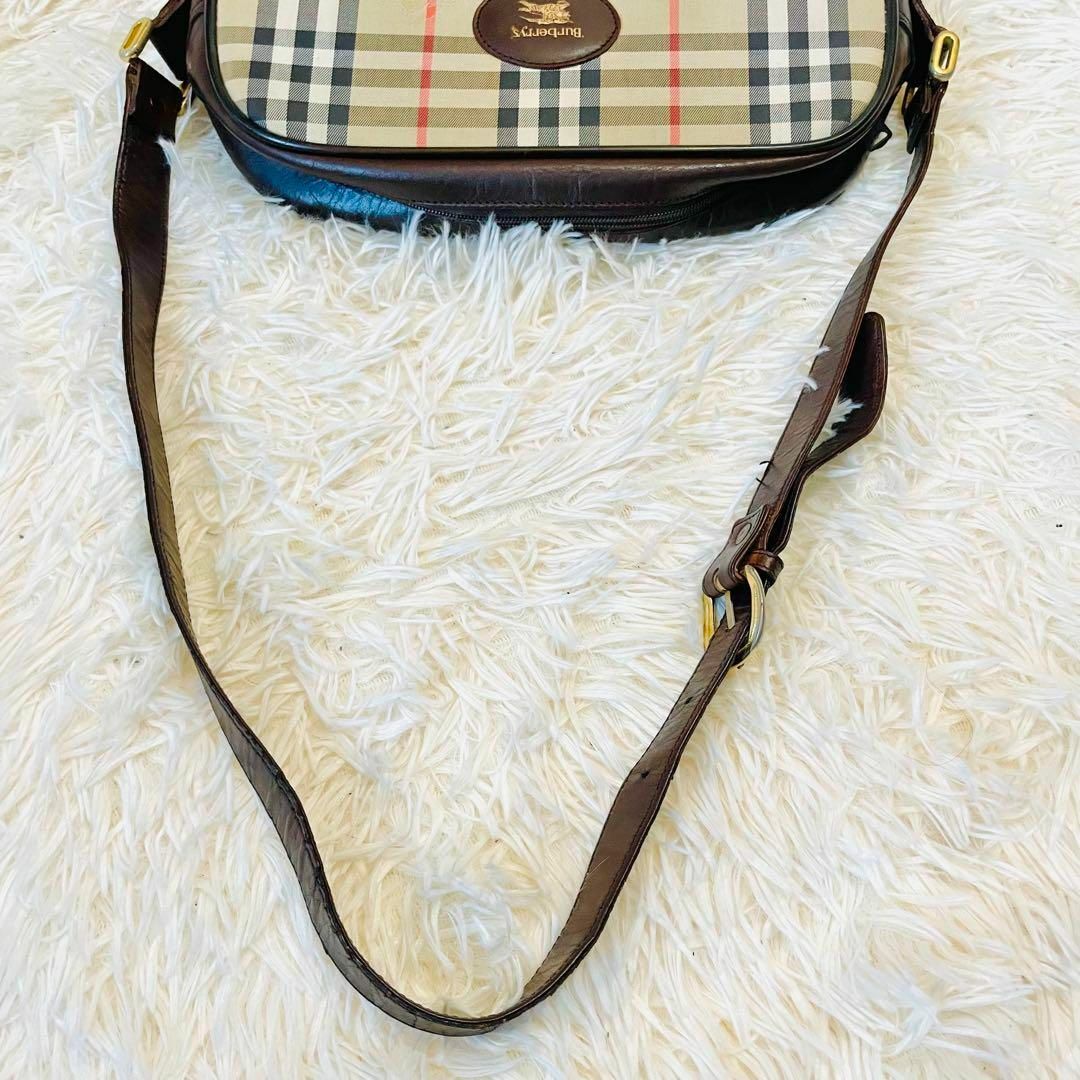 BURBERRY(バーバリー)のバーバリー セミショルダーバッグ ノバチェック レザー シャドーホース ブラウン レディースのバッグ(ショルダーバッグ)の商品写真