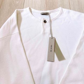 FEAR OF GOD - 新品 FEAR OF GOD(フィアオブゴッド　ヘンリー ニット オフホワイト 