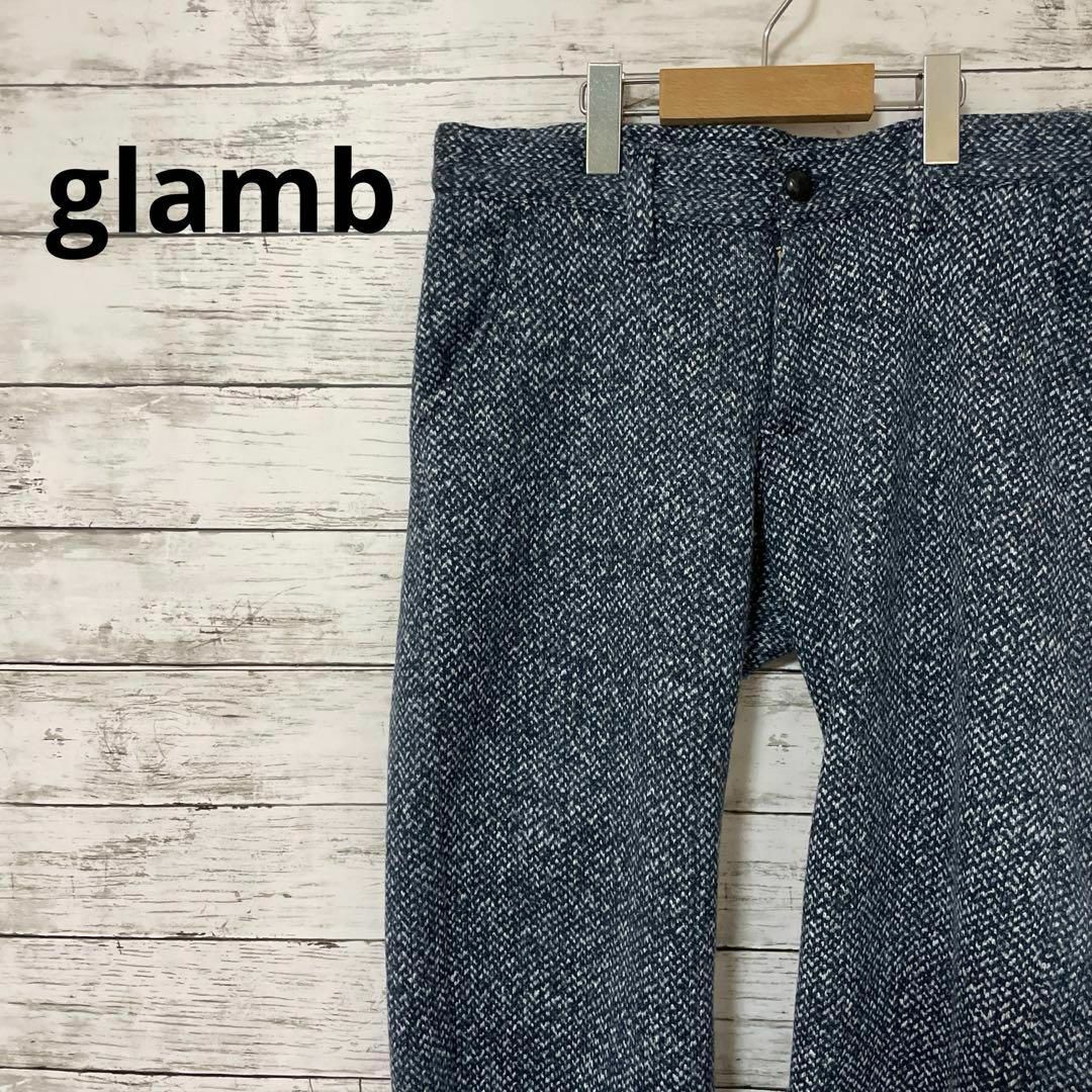 glamb(グラム)のglamb スウェットパンツ イージーパンツ ヘリンボーン 裏起毛 メンズのパンツ(その他)の商品写真