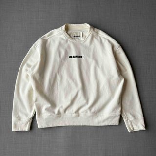 ジルサンダー(Jil Sander)の極美品 JIL SANDER+ ジルサンダー スウェット 21AW ロゴプリント(スウェット)