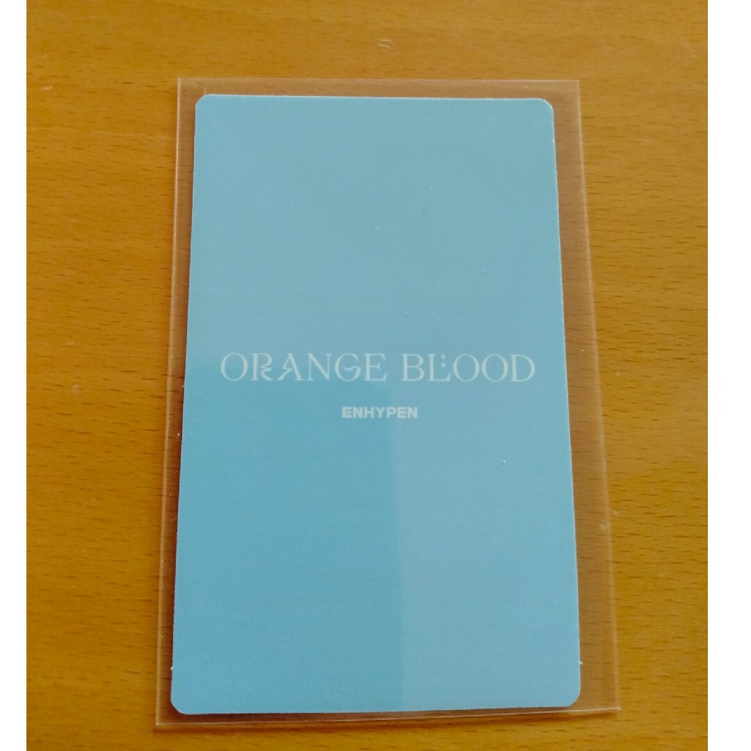 ENHYPEN(エンハイプン)のENHYPEN　ORANGE BLOOD　ENGENE ver.トレカ　ヒスン エンタメ/ホビーのCD(K-POP/アジア)の商品写真