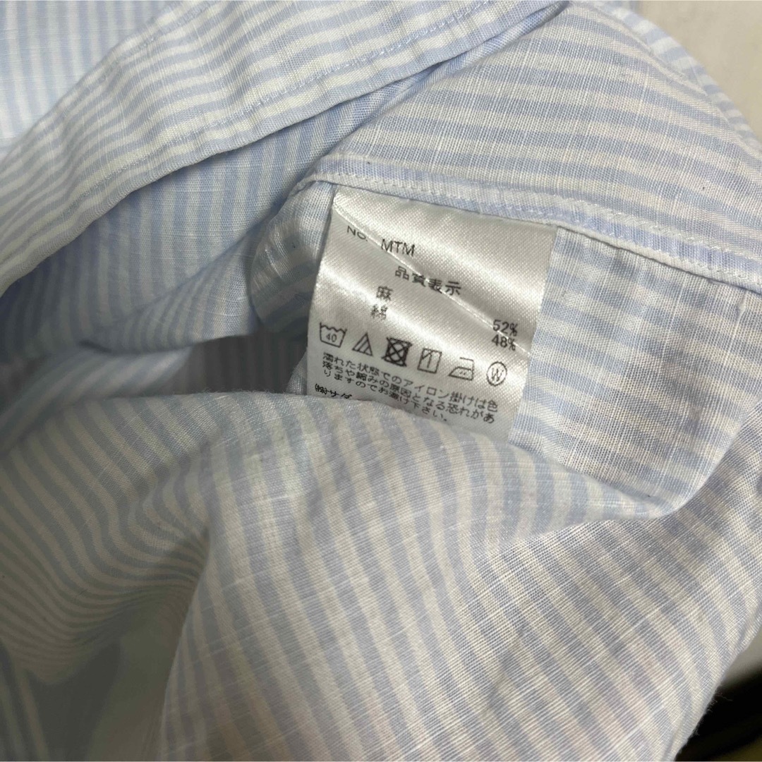 ts様【極美品】Maker's Shirt鎌倉MTM  Albini 綿麻シャツ メンズのトップス(シャツ)の商品写真