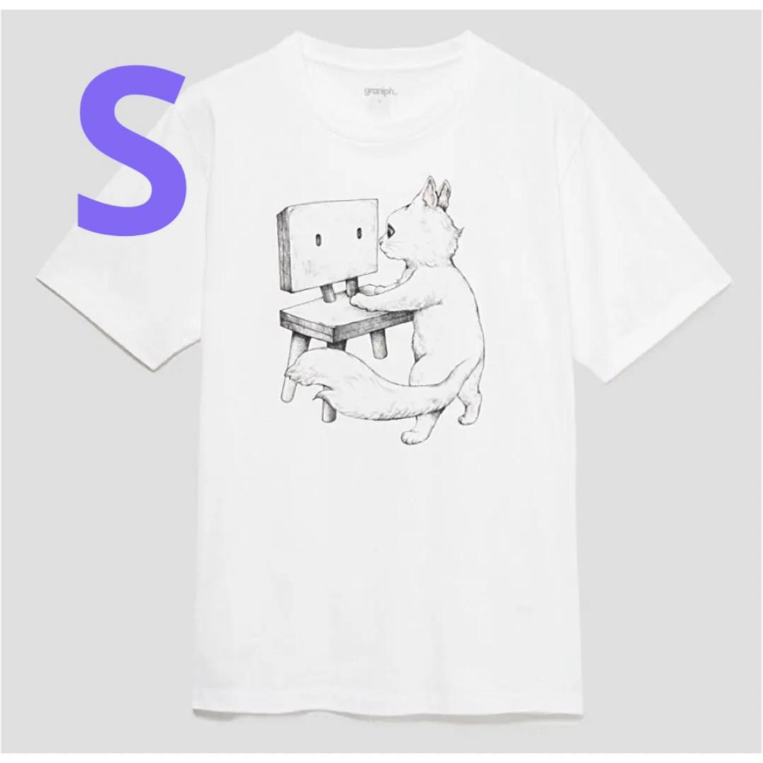 Design Tshirts Store graniph(グラニフ)のグラニフ　ヒグチユウコ　Sサイズ　すずめの戸締り　Tシャツ レディースのトップス(Tシャツ(半袖/袖なし))の商品写真