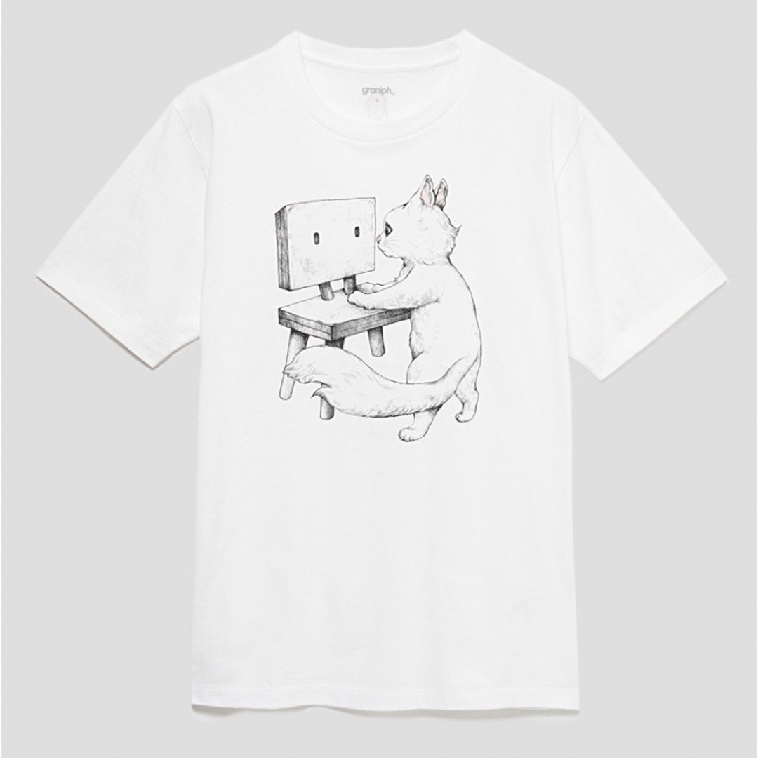 Design Tshirts Store graniph(グラニフ)のグラニフ　ヒグチユウコ　Sサイズ　すずめの戸締り　Tシャツ レディースのトップス(Tシャツ(半袖/袖なし))の商品写真