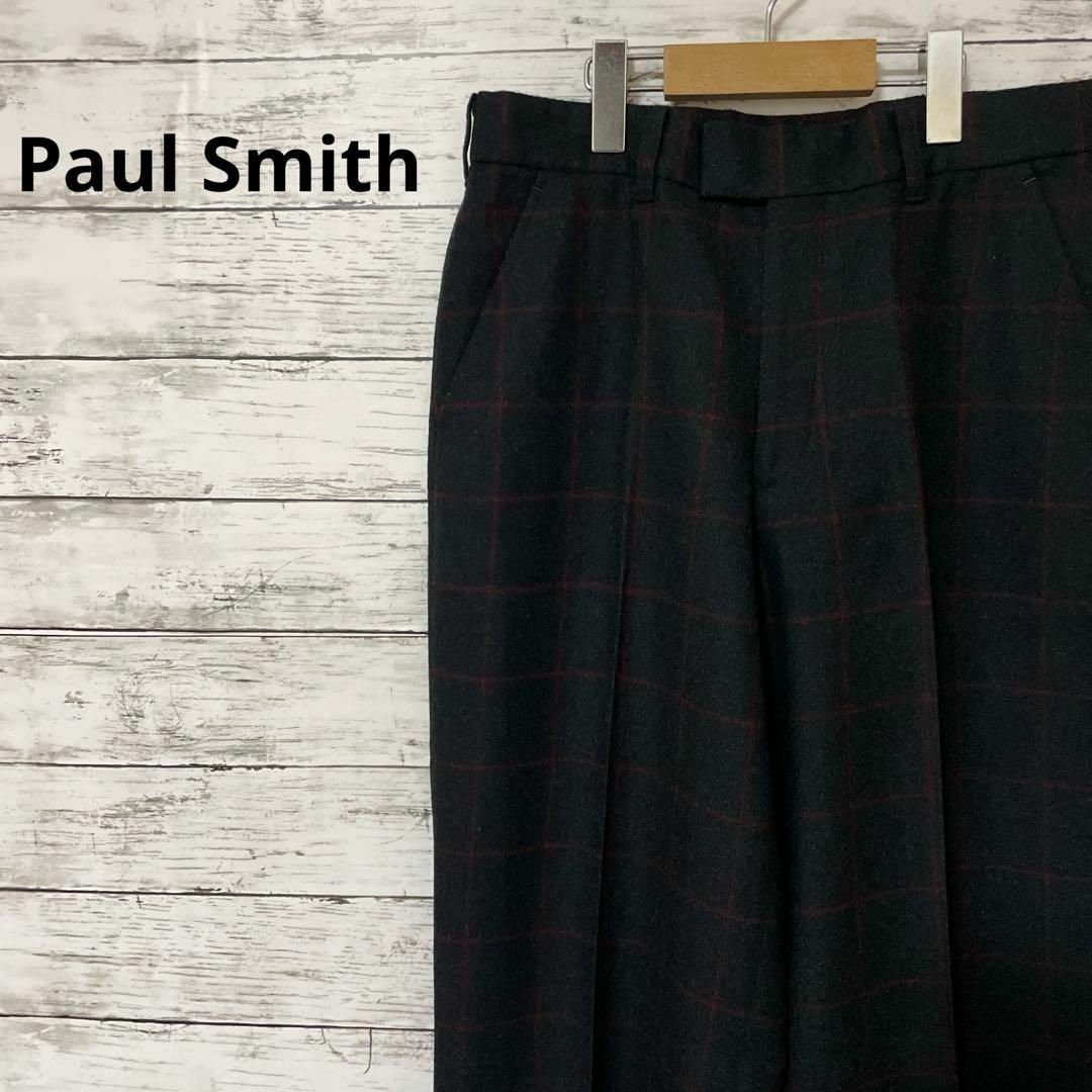 Paul Smith(ポールスミス)のPaul Smith ウィンドペンチェック柄ウールスラックス 秋冬 お洒落 メンズのパンツ(スラックス)の商品写真