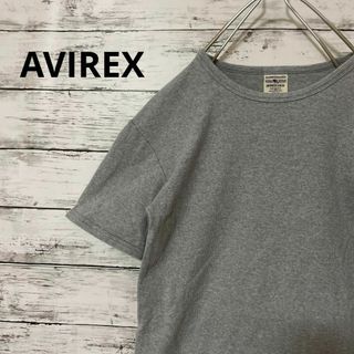 アヴィレックス(AVIREX)のAVIREX ワッフルカットソー グレー 無地(Tシャツ/カットソー(半袖/袖なし))