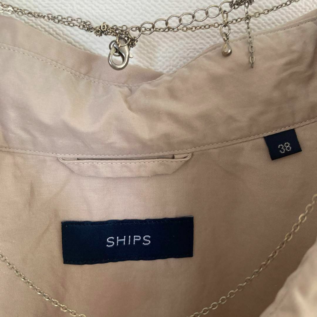 SHIPS(シップス)の★シップス★コットン2wayシャツ ベージュ レディースのトップス(シャツ/ブラウス(長袖/七分))の商品写真