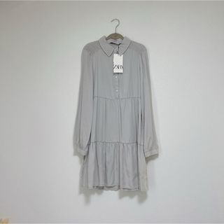 ザラ(ZARA)のZARA シャツワンピース(ミニワンピース)