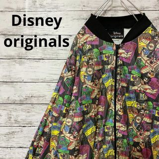 Disney - Disney originals ディズニー 総柄 ペーパージャケット ブルゾン