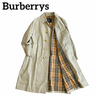 バーバリー(BURBERRY)の良品★バーバリーズ★ステンカラーコート★比翼★ベージュ★裏地ノバチェック★170(ステンカラーコート)