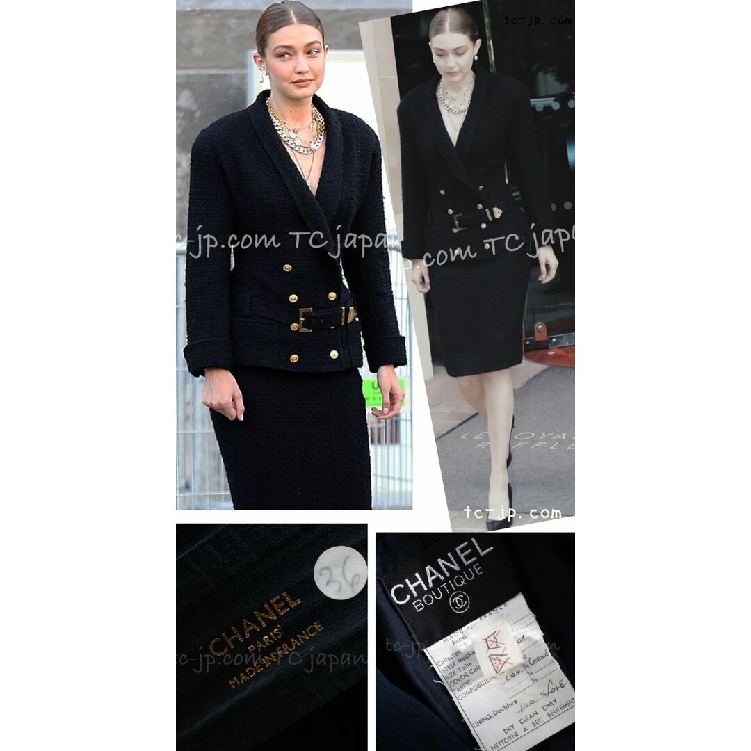 CHANEL - シャネル スーツ 限定版 Gigi ヴィンテージ ネイビー CHANEL - シャネル スーツ 限定版 Gigi ヴィンテージ ネイビー