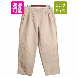 ラルフローレン(Ralph Lauren)の90s ポロ ラルフローレン コットン チノ パンツ メンズ 36 30 90年代 POLO チノパン ストレート スラックス ポロチノ ツータック ベージュ(チノパン)