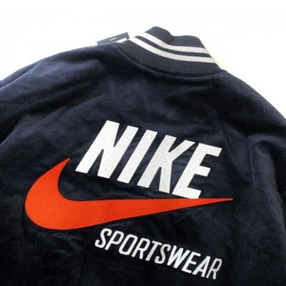 NIKE(ナイキ)の91　NIKE ナイキ 刺繍ロゴ スタジャン ボンバー ジャケット L メンズのジャケット/アウター(スタジャン)の商品写真