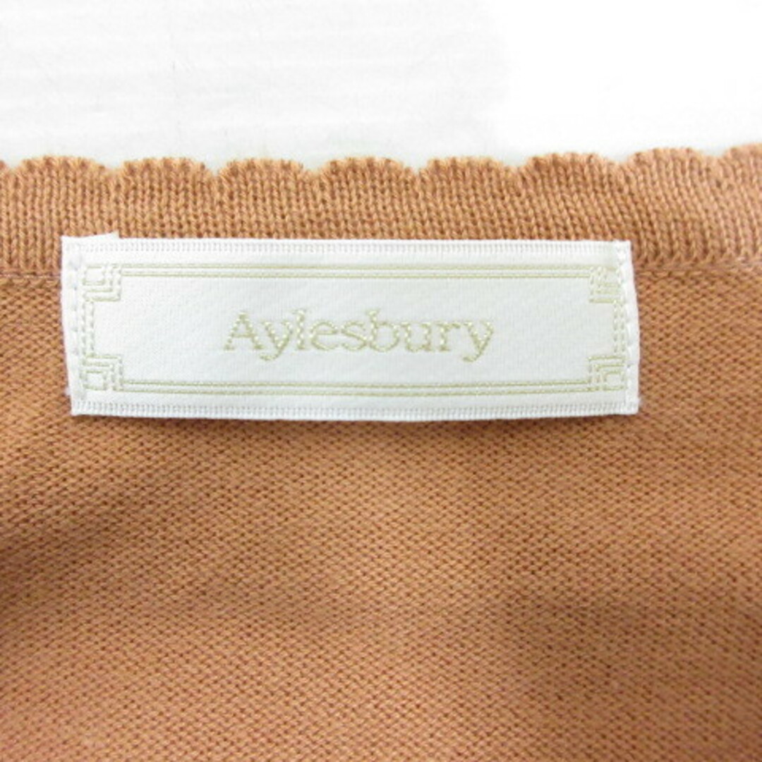 Aylesbury(アリスバーリー)のアリスバーリー Aylesbury 長袖 ニットカットソー M オレンジブラウン レディースのトップス(ニット/セーター)の商品写真