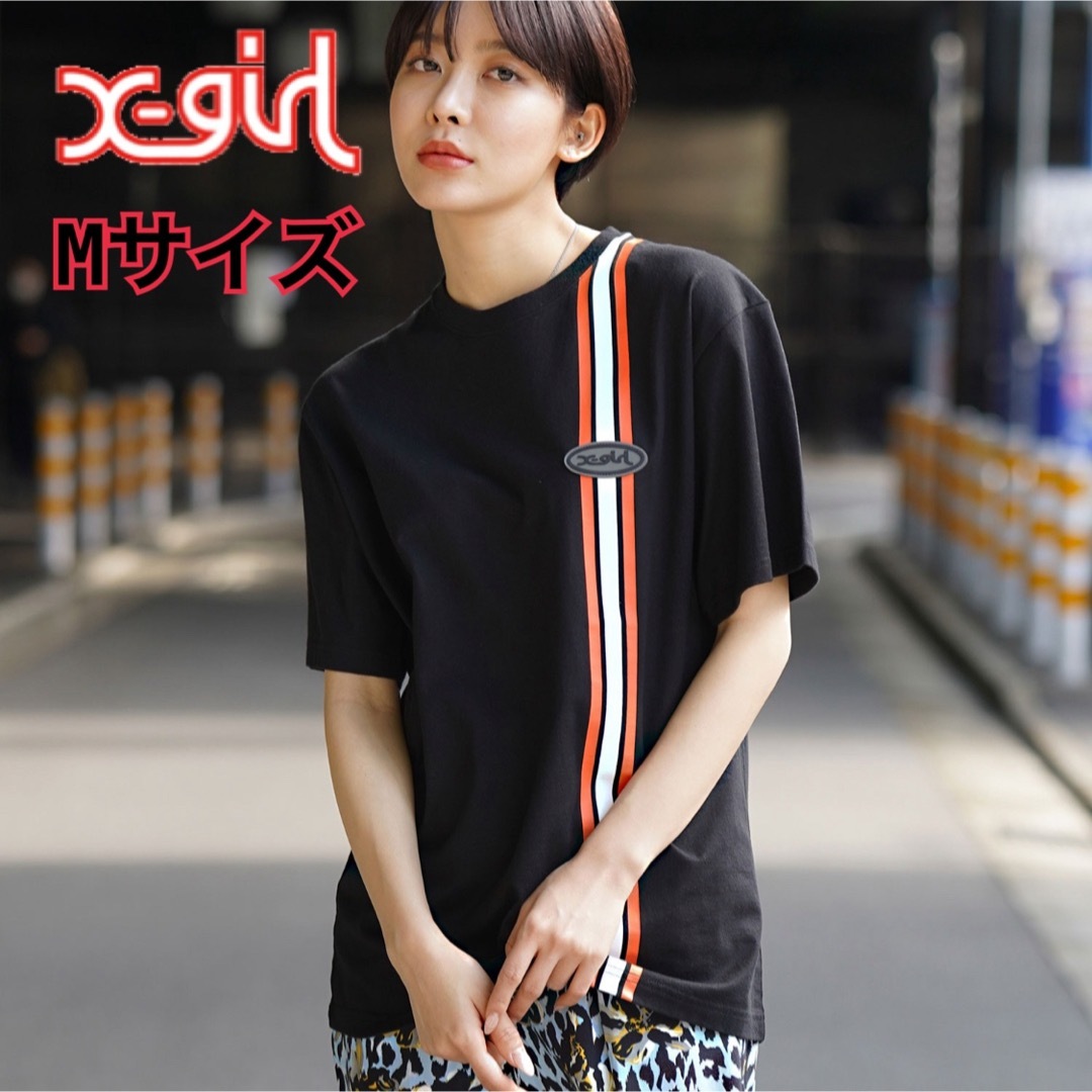 X-girl(エックスガール)のエックスガール⭐︎ LINE S/S TEE 半袖Tシャツ レディースのトップス(Tシャツ(半袖/袖なし))の商品写真