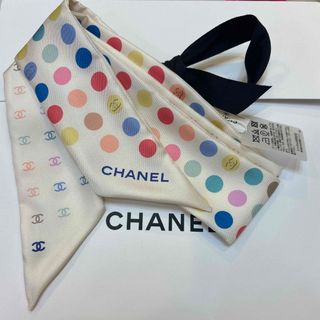 シャネル(CHANEL)の新品　CHANEL ヘアバンド　シルクツイル(バンダナ/スカーフ)