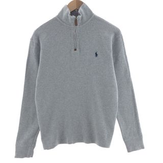 ラルフローレン(Ralph Lauren)の古着 ラルフローレン Ralph Lauren POLO RALPH LAUREN ハーフジップスウェットシャツ トレーナー メンズS /eaa390240(スウェット)