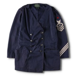 ラルフローレン(Ralph Lauren)の古着 90年代 ラルフローレン Ralph Lauren POLO COUNTRY ポロカントリー ノーカラー ミリタリージャケット レディースS ヴィンテージ /eaa424768(ミリタリージャケット)