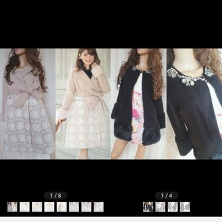 トッコクローゼット(TOCCO closet)のはみー様専用☆　トッコクローゼット　レース　ノーカラー　コート　ノエラ　ダズリン(ロングコート)