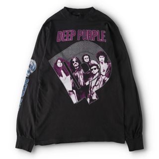 古着 80年代 STAR PRINTS DEEP PURPLE ディープパープル 両面プリント ロンT バンドTシャツ バンT USA製 レディースM ヴィンテージ /evb003370(Tシャツ(半袖/袖なし))