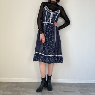 ガニーサックス(GUNNE SAX)の古着 70年代 ガンネサックス GUNNE SAX Jessica 花柄 キャミソールワンピース レディースM ヴィンテージ /evb004535(その他)