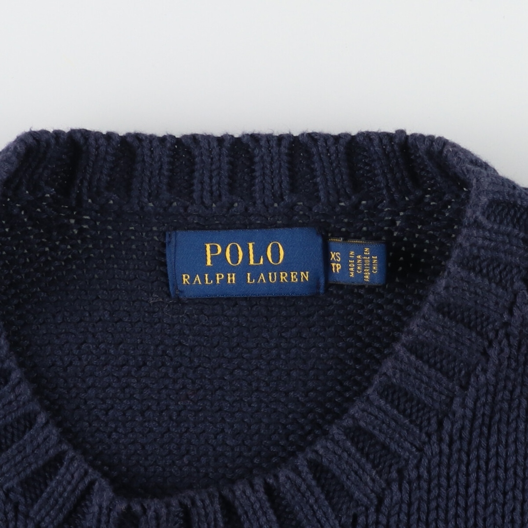 Ralph Lauren(ラルフローレン)の古着 00年代 ラルフローレン Ralph Lauren POLO RALPH LAUREN 星条旗柄 コットンニットセーター メンズXS /evb004556 メンズのトップス(ニット/セーター)の商品写真