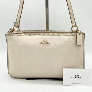 コーチ(COACH)の✨良品✨️COACH ポシェット サコッシュ ショルダーバッグ アイボリー(ショルダーバッグ)