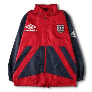 アンブロ(UMBRO)の古着 90年代 アンブロ UMBRO イングランド代表 バックロゴ ナイロンジャケット メンズL ヴィンテージ /evb004721(ナイロンジャケット)