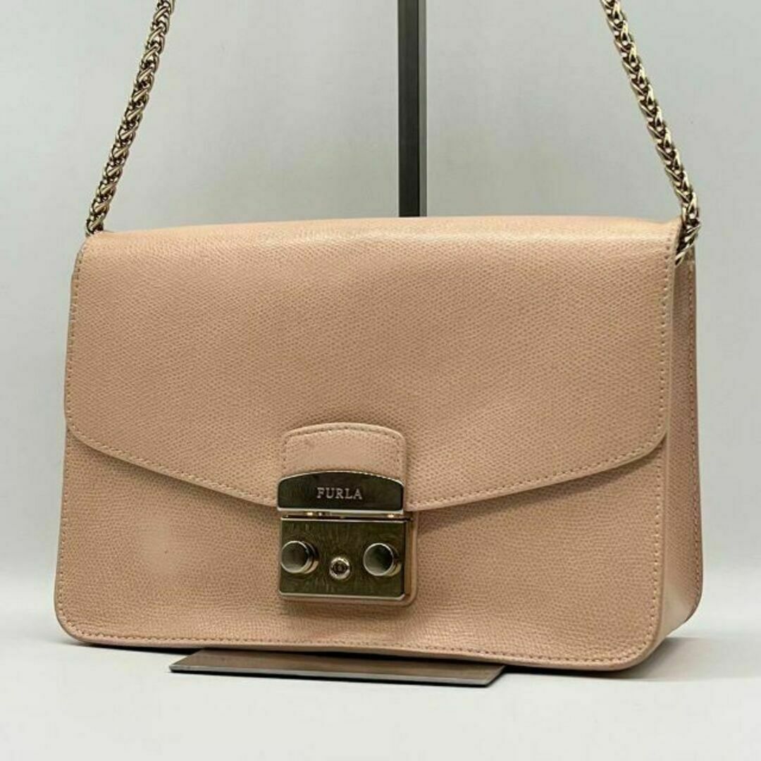 Furla(フルラ)の✨美品✨FURLA フルラ メトロポリス ショルダーバッグ ピンク レディースのバッグ(ショルダーバッグ)の商品写真