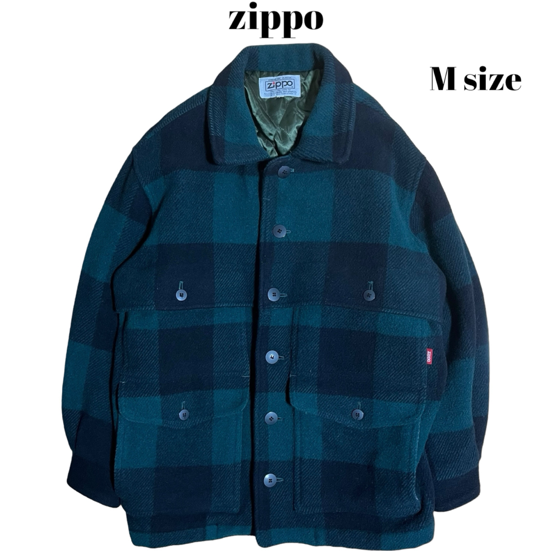 ZIPPO(ジッポー)の00’s zippo ウールジャケット アーカイブ チェック Y2K メンズのジャケット/アウター(ブルゾン)の商品写真