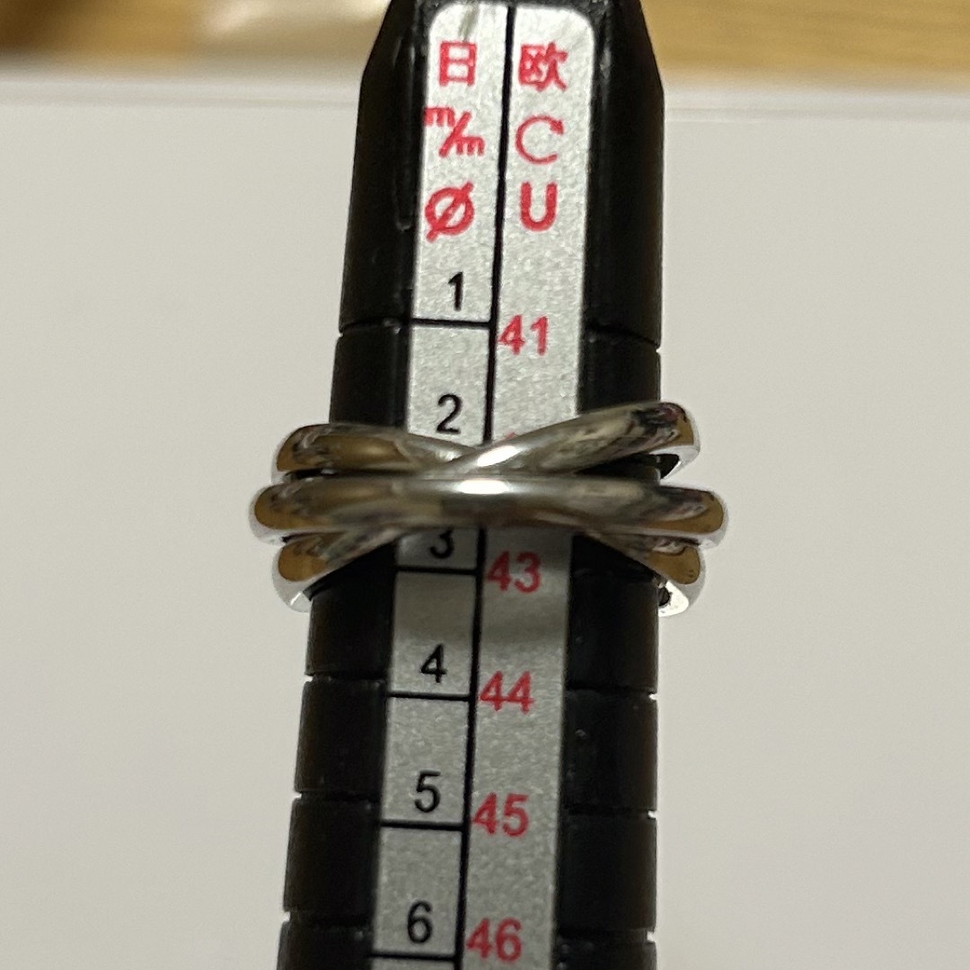 ステンレス製　3連リング レディースのアクセサリー(リング(指輪))の商品写真