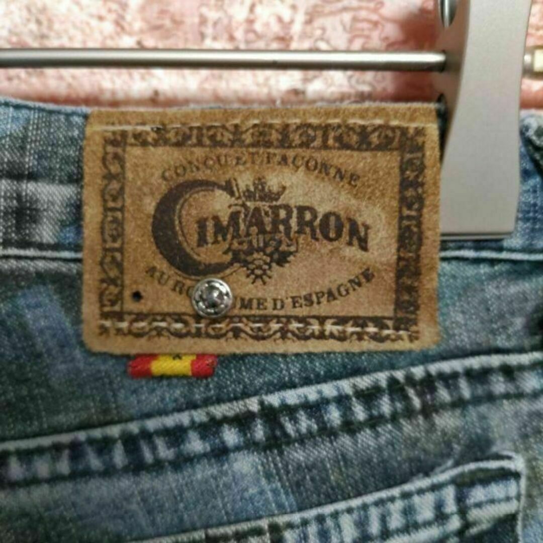 CIMARRON(シマロン)のCIMARRON シマロン 迷彩柄 ローライズ スキニージーンズ W26 レディースのパンツ(デニム/ジーンズ)の商品写真