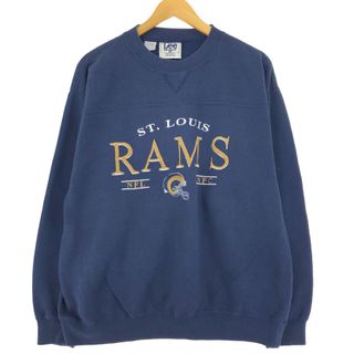 リー(Lee)の古着 リー Lee SPORT NFL ST.LOUIS RAMS セントルイスラムズ スウェットシャツ トレーナー メンズL /eaa427016(スウェット)