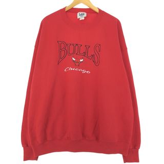 リー(Lee)の古着 90年代 リー Lee SPORT NBA CHICAGOBULLS シカゴブルズ スウェットシャツ トレーナー USA製 メンズXXL ヴィンテージ /eaa427024(スウェット)