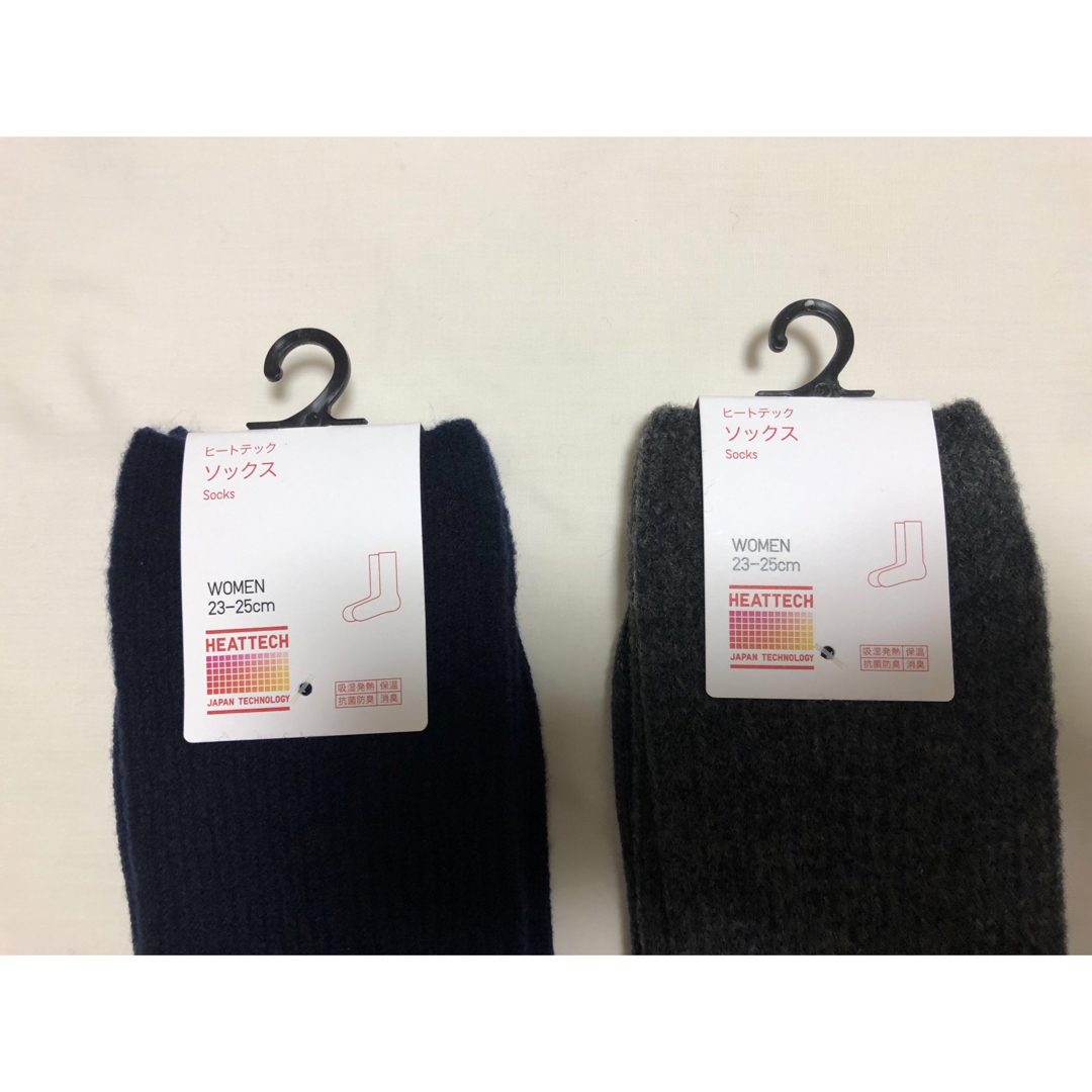 UNIQLO(ユニクロ)のUNIQLO ユニクロ  ヒートテックソックス スフレヤーン 2足 セット 新品 レディースのレッグウェア(ソックス)の商品写真