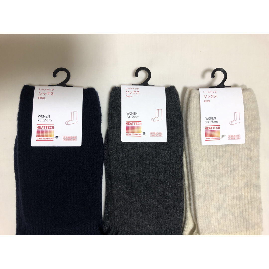 UNIQLO(ユニクロ)のUNIQLO ユニクロ  ヒートテックソックス スフレヤーン 2足 セット 新品 レディースのレッグウェア(ソックス)の商品写真