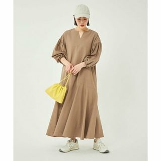 ユナイテッドアローズグリーンレーベルリラクシング(UNITED ARROWS green label relaxing)の【MOCA】ボリュームスリーブ マーメイド ワンピース -接触冷感・UVカット-(ロングワンピース/マキシワンピース)