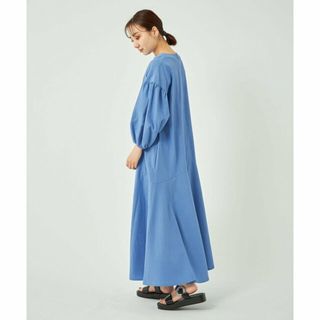 ユナイテッドアローズグリーンレーベルリラクシング(UNITED ARROWS green label relaxing)の【COBALT】ボリュームスリーブ マーメイド ワンピース -接触冷感・UVカット-(ロングワンピース/マキシワンピース)