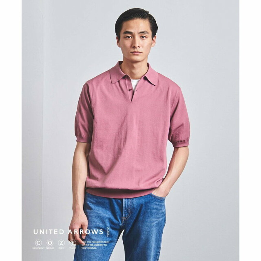 UNITED ARROWS(ユナイテッドアローズ)の【PINK】コットン/ポリエステル ニットポロ COZY -ウォッシャブル- その他のその他(その他)の商品写真