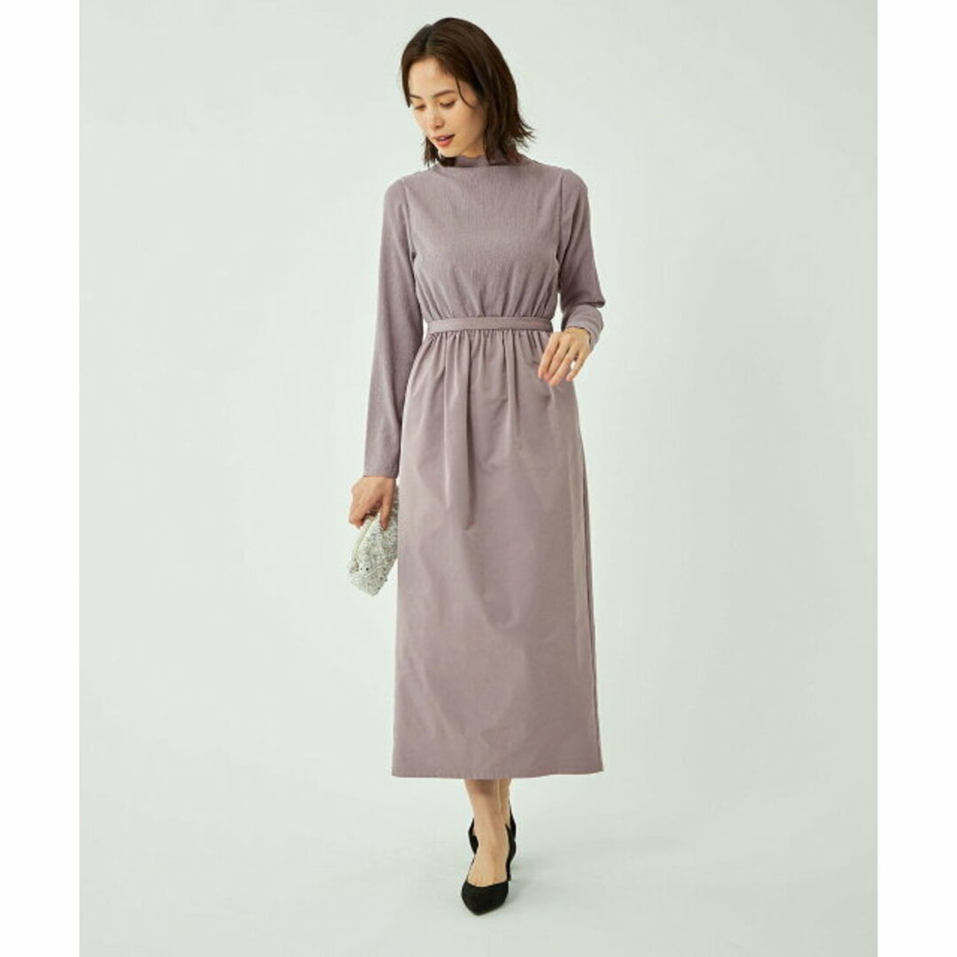 UNITED ARROWS green label relaxing(ユナイテッドアローズグリーンレーベルリラクシング)の【LILAC】シャーリング * タフタ ワンピース レディースのワンピース(ロングワンピース/マキシワンピース)の商品写真