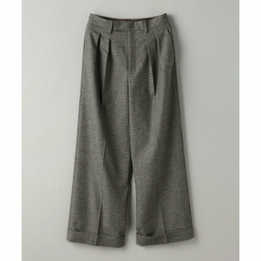 BEAUTY&YOUTH UNITED ARROWS(ビューティアンドユースユナイテッドアローズ)の【DK.BROWN】【S】ハウンドトゥース ワイドパンツ レディースのパンツ(その他)の商品写真