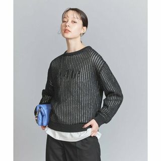 ビューティアンドユースユナイテッドアローズ(BEAUTY&YOUTH UNITED ARROWS)の【BLACK】ラメメッシュ ニット プルオーバー -ウォッシャブル-(ニット/セーター)