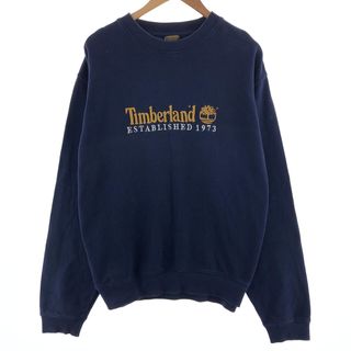 ティンバーランド(Timberland)の古着 90年代 ティンバーランド Timberland ロゴスウェットシャツ トレーナー メンズL ヴィンテージ /eaa382244(スウェット)