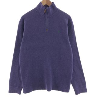 ラルフローレン(Ralph Lauren)の古着 ラルフローレン Ralph Lauren POLO by Ralph Lauren ハーフジップスウェットシャツ トレーナー メンズL /eaa390404(スウェット)