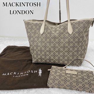 マッキントッシュ(MACKINTOSH)の【美品】マッキントッシュロンドン　アンドリュー柄　トートバッグ　保存袋とポーチ付(トートバッグ)