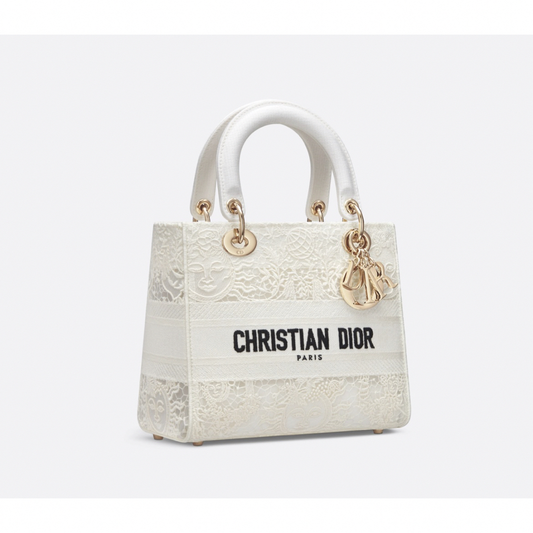Christian Dior(クリスチャンディオール)の新作 新品 ディオール LADY D-LITE ミディアムバッグ マクラメ レディースのバッグ(ハンドバッグ)の商品写真